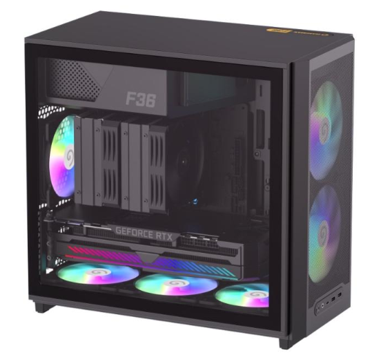Корпус GameMax F36 BK Black with window - Фото 3 Корпус GameMax F36 BK Black with window - зображення 3