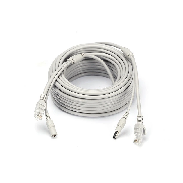 Патчкорд комбинированный RJ-45 DC 40м серый Q25 для IP видеонаблюдения кабель для передачи данных и питания (LO-TH_11C) - Фото 1 Патчкорд комбинированный RJ-45 DC 40м серый Q25 для IP видеонаблюдения кабель для передачи данных и питания (LO-TH_11C) - изображение 1