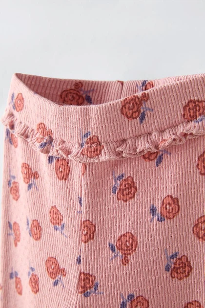 Легінси розкльошені на дівчинку Zara 92 см рожевий - Фото 3 Легінси розкльошені на дівчинку Zara 92 см рожевий - зображення 3