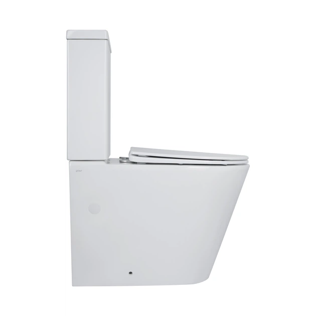 Унітаз підлоговий Qtap Swan Ultra Quiet із сидінням Soft-close 640x360x835 мм QT16222182TW White - зображення 4