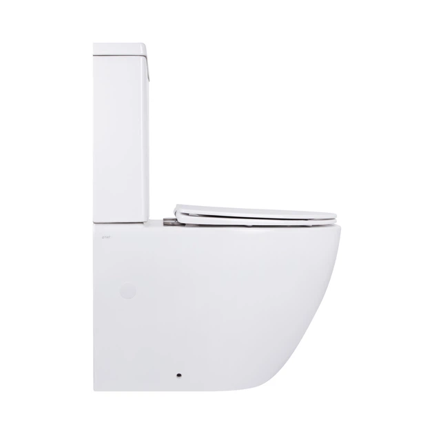 Унитаз напольный Qtap Jay Ultra Quiet с сидением Soft-close 640x360x835 мм QT07222175TW White - изображение 4