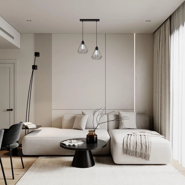 Чёрная люстра в стиле лофт "Modern Loft Light" (52-2019F-2 BK+BK (350)) - Фото 4 Чёрная люстра в стиле лофт "Modern Loft Light" (52-2019F-2 BK+BK (350)) - изображение 4