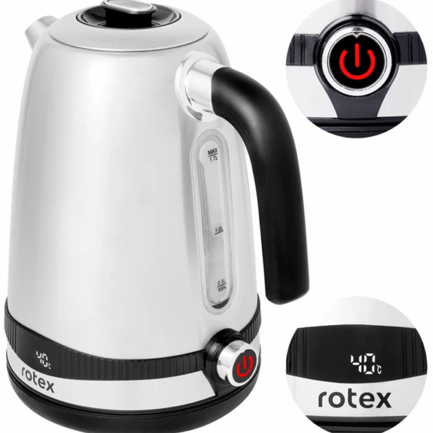 Електрочайник ROTEX RKT79-S Smart Срібний - изображение 2