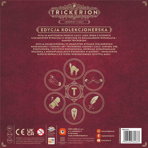 Gra planszowa Portal Games Trickerion: Legendy iluzji (edycja polska) (5902560384833) - obraz 16