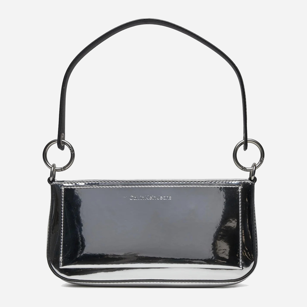 Сумка багет сідло жіноча Calvin Klein K60K611857-0IM Срібна (8720109166033) - зображення 3