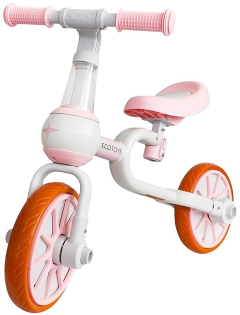 Біговел EcoToys педалі бічні колеса 4в1 LC-V1311 Pink (5903089068266) - зображення 11