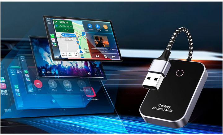 Adapter WG GoWireless! dla Apple CarPlay/Android Auto Black (8591194123986) - obraz 3