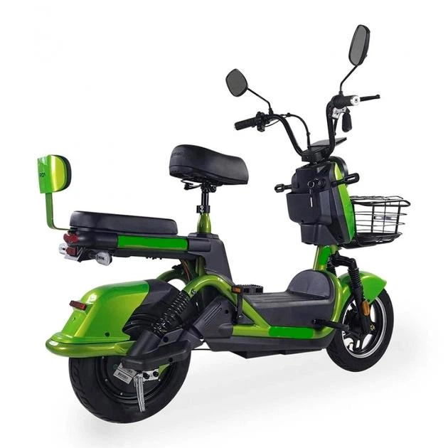 Электроскутер Двухместный Crosser CR2 (800W, 60V, 24ah графеновые АБК) Зеленый - изображение 3