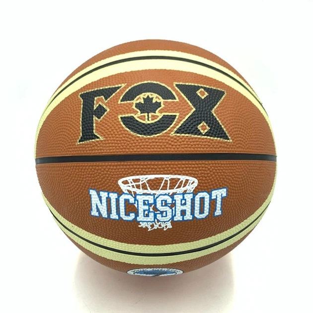 М'яч баскетбольний Fox ball №7 NE-BAS-1026 коричнево-бежевий - Фото 1 М'яч баскетбольний Fox ball №7 NE-BAS-1026 коричнево-бежевий - изображение 1