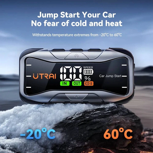 Бустер (пусковое устройство) UTRAI JStar 10 6000A 12V 27000 mAh (1319) - изображение 3