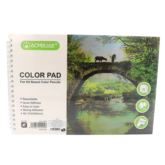 Альбом для масляных карандашей В4 30л 160г/м2 Acmeliae Oil ColorPad на спирали 44025 - Фото 1 Альбом для масляных карандашей В4 30л 160г/м2 Acmeliae Oil ColorPad на спирали 44025 - изображение 1