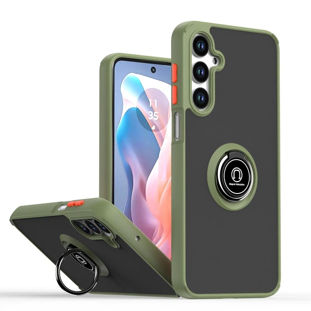Чохол захисний AMS Ring для Samsung Galaxy A16 Light Green - Фото 1 Чохол захисний AMS Ring для Samsung Galaxy A16 Light Green - зображення 1