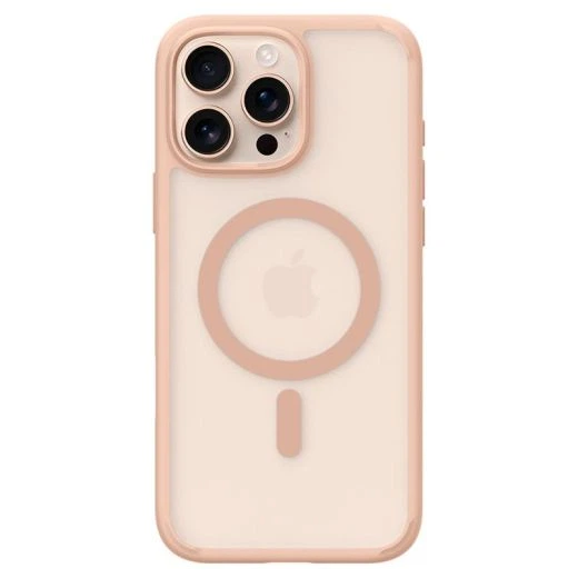 Прозрачный чехол Spigen Ultra Hybrid T (MagFit + Camera Control) Frost Rose Titanium для iPhone 16 Pro (ACS09071) - изображение 3