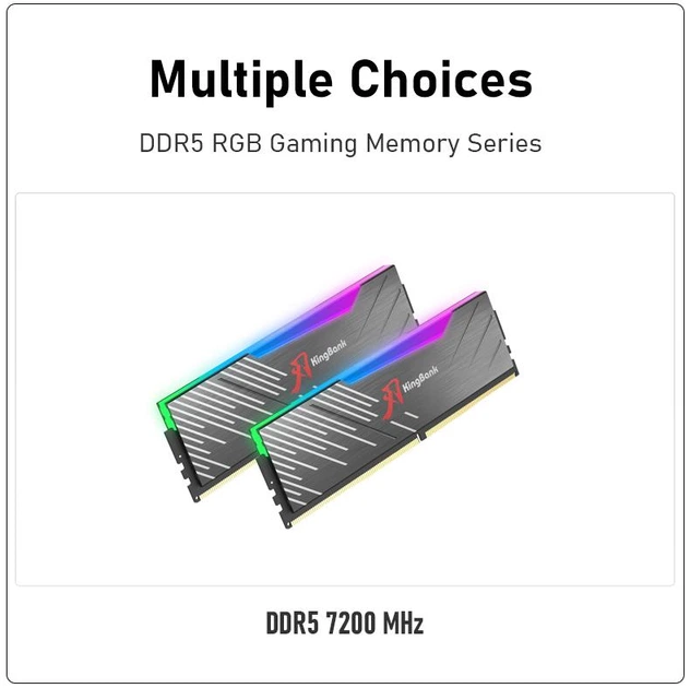 Оперативная память KingBank Soarblade RGB 32Gb (Kit 2x16Gb) SK Hynix A-die DDR5-7200 MHz PC5-57600 Dark Heatsink с радиатором, 34-45-45-115, 1.4V, (K5.01.FLA5HD9401) - изображение 8