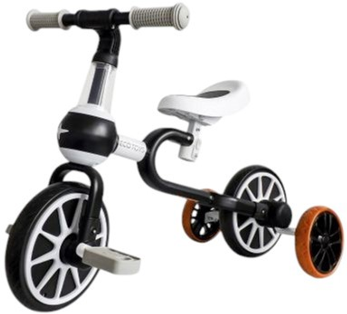Біговел EcoToys педалі бічні колеса 4в1 LC-V1311 Black (5903089068259) - зображення 8