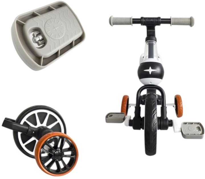 Біговел EcoToys педалі бічні колеса 4в1 LC-V1311 Black (5903089068259) - зображення 9