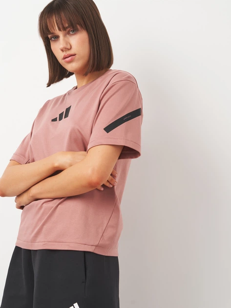 Футболка хлопковая женская Adidas W Z.N.E. Tee JC9311 M Warcla (4067902938967) - Фото 4 Футболка хлопковая женская Adidas W Z.N.E. Tee JC9311 M Warcla (4067902938967) - изображение 4