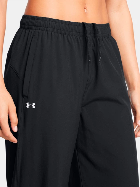 Спортивные штаны женские Under Armour Ua Rival Wide Leg Pant 1386453-001 L Черные (197777173744) - изображение 4