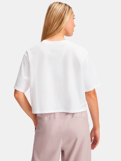 Футболка короткая женская Under Armour Ua Rival Ss 1389721-100 M Белая (197779657013) - Фото 2 Футболка короткая женская Under Armour Ua Rival Ss 1389721-100 M Белая (197779657013) - изображение 2