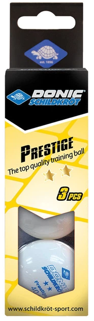 Мячи для настольного тенниса Donic Prestige 2* (3 шт.) (608322) White - Фото 3 Мячи для настольного тенниса Donic Prestige 2* (3 шт.) (608322) White - изображение 3