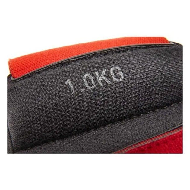 Утяжелители для рук Reebok Flexlock Wrist Weights 2х1 кг (RAWT-11261) Black/Red - изображение 3