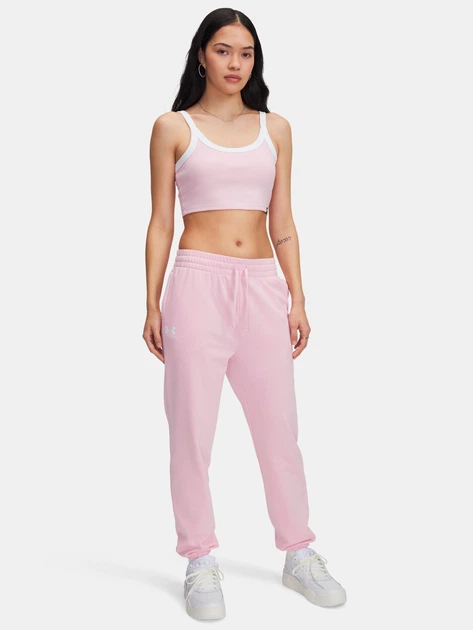 Спортивные штаны женские Under Armour Ua Rival Terry Jogger 1382735-647 XS Розовые (197779730358) - Фото 3 Спортивные штаны женские Under Armour Ua Rival Terry Jogger 1382735-647 XS Розовые (197779730358) - изображение 3