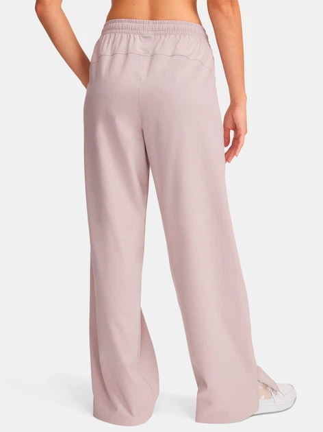 Спортивные штаны женские Under Armour Ua Rival Wide Leg Pant 1386453-009 M Нюдовые розовые (197779830201) - изображение 2