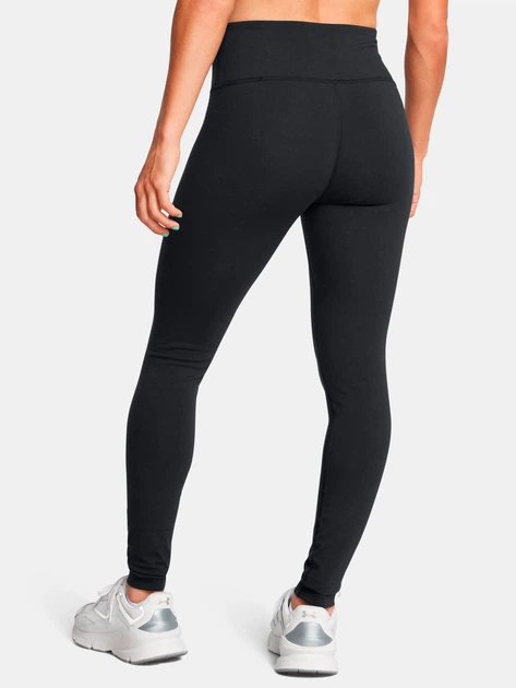Спортивные леггинсы для фитнеса высокие женские Under Armour UA Rival Legging 1386482-001 XS Черные (197777093615) - изображение 2
