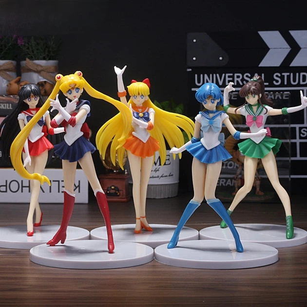 Игровые фигурки Сейлор Мун (Sailor Moon): Усаги Цукино, Рэй Хино, Минако Айно, Мичиру Кайо, Харука Тено - изображение 2