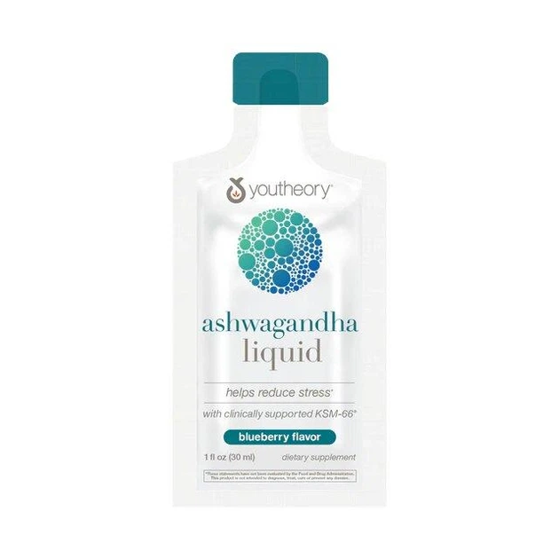 Добавка Youtheory Less Stress Ashwagandha 12 стиков 600 мг - изображение 3