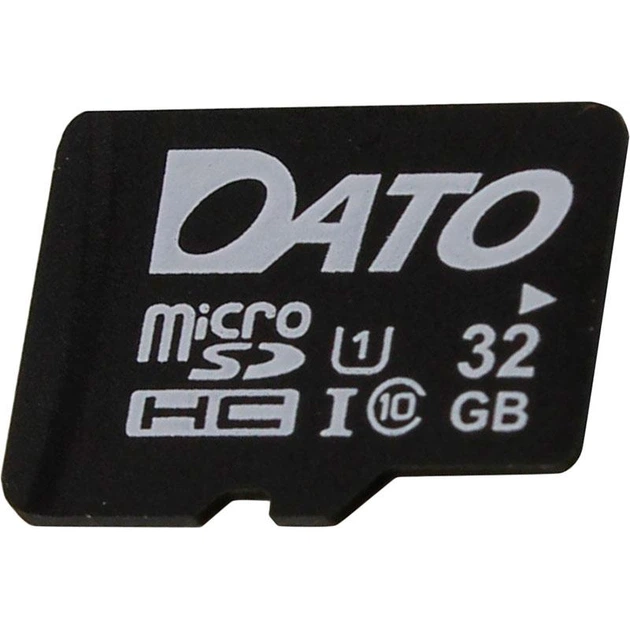 Карта пам'яті MicroSDHC 32GB UHS-I Class 10 Dato (DTTF032GUIC10) - Фото 1 Карта пам'яті MicroSDHC 32GB UHS-I Class 10 Dato (DTTF032GUIC10) - зображення 1