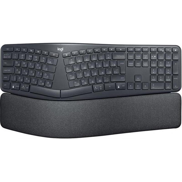 Клавіатура бездротова Logitech Ergo K860 Bluetooth/Wireless UA Black (920-010108) Store - зображення 1