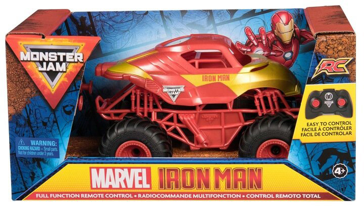 Auto zdalnie sterowane Spin Master Monster Jam Marvel Iron Man Monster Truck 1:24 (681147014824) - obraz 5