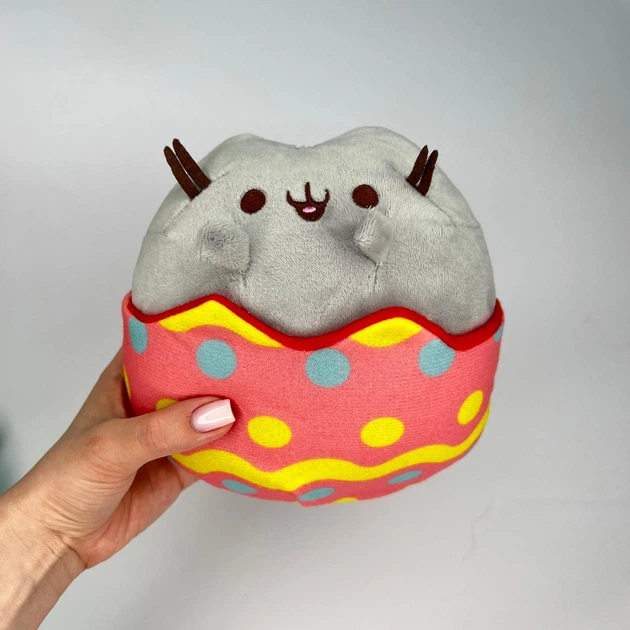 Мягкая Плюшевая Игрушка Plush Кот Пушин Пасхальный Pusheen 15 см серый (1024609) - изображение 4