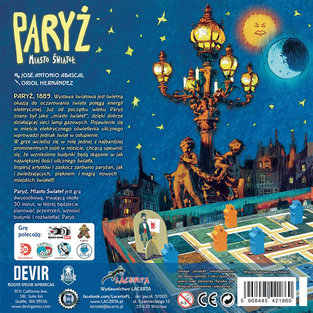 Gra planszowa Devir Paris: City of Lights (edycja polska) (5908445421860) - obraz 11