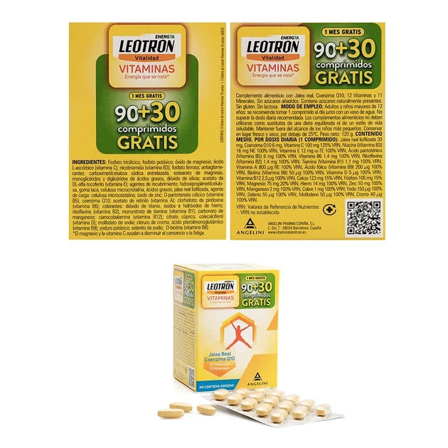Suplement diety Kompleks witamin i minerałów Leotron Vitamins 90+30 Tablets (8430992116007) - obraz 2