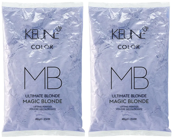 Puder rozjaśniający do włosów Keune Ultimate Blond Magic Blonde 2 x 500 g (8717185386844) - obraz 1