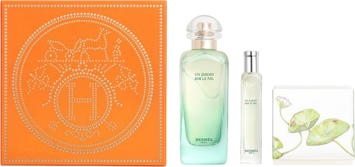 Zestaw unisex Hermes Un Jardin Sur Le Nil Woda toaletowa 100 ml + Woda toaletowa 15 ml + Mydło 50 g (3346130438359) - obraz 2