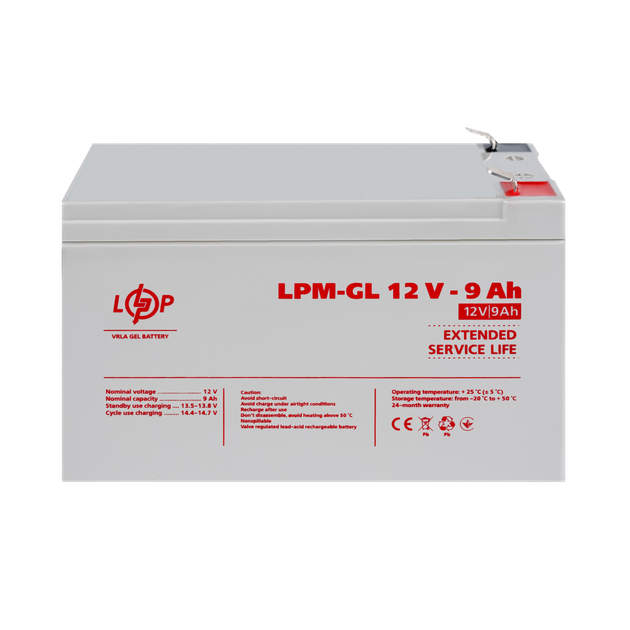 Аккумулятор гелевый LogicPower LPM-GL 12 - 9 AH - Фото 2 Аккумулятор гелевый LogicPower LPM-GL 12 - 9 AH - изображение 2