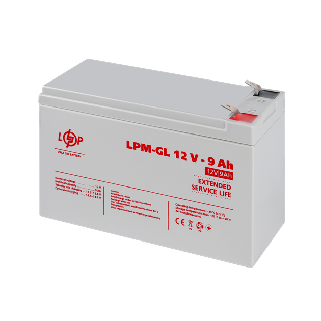 Аккумулятор гелевый LogicPower LPM-GL 12 - 9 AH - Фото 4 Аккумулятор гелевый LogicPower LPM-GL 12 - 9 AH - изображение 4