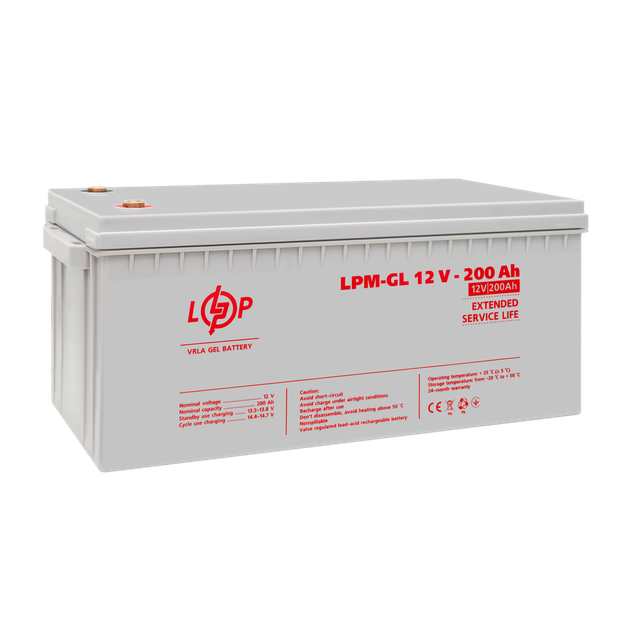 Акумулятор гелевий LogicPower LPM-GL 12 - 200 AH - зображення 4