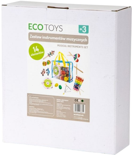 Набір музичних інструментів EcoToys MK0700301 14 предметів з сумкою (5903089068655) - зображення 6