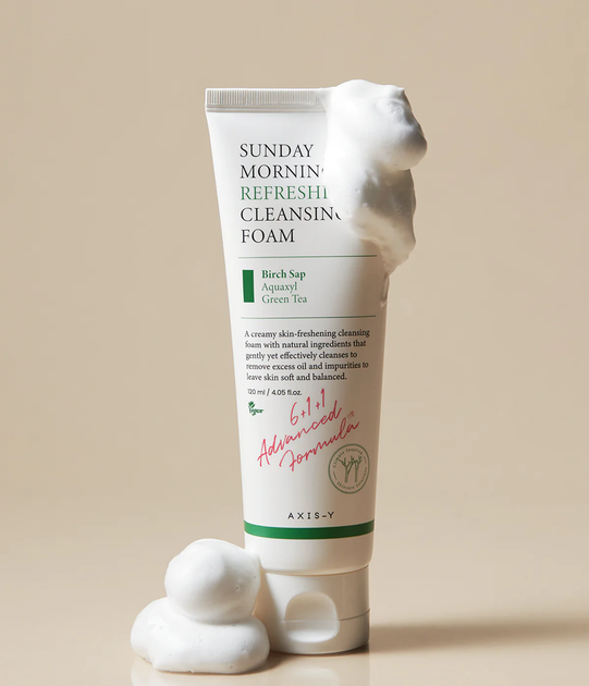 Пенка для лица Axis-Y Sunday Morning Refreshing Cleansing Foam, 120 мл - Фото 2 Пенка для лица Axis-Y Sunday Morning Refreshing Cleansing Foam, 120 мл - изображение 2