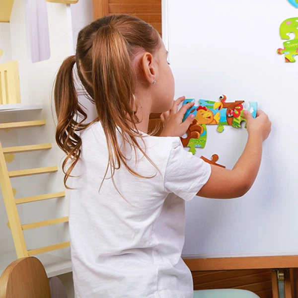 Магнитные пазлы для детей Vladi Toys VT3205-78 P Курочка и цыпленок, 12 элементов (VT3205-78-RT) - изображение 2