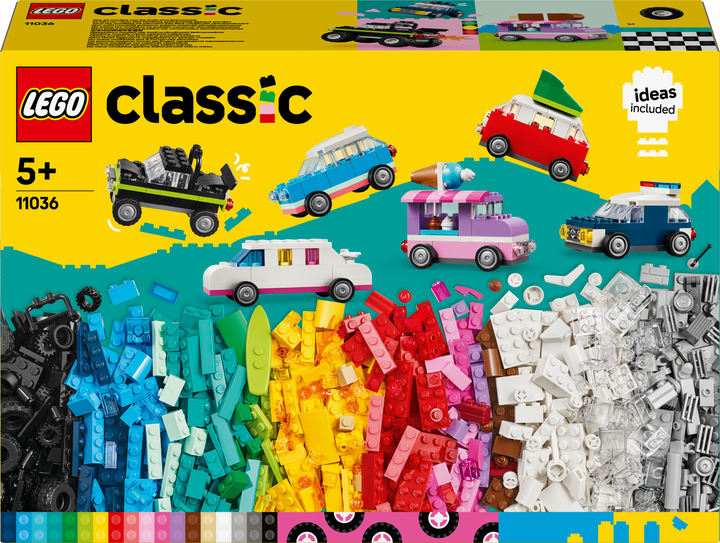 Zestaw klockow LEGO Classic Kreatywne pojazdy 900 elementow (11036) (955555908655242) - Outlet - obraz 1