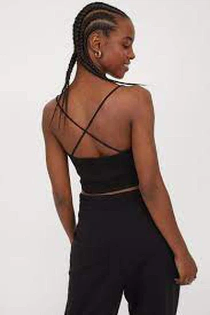 Женский топ h&m 0994995 М Черный - Фото 7 Женский топ h&m 0994995 М Черный - изображение 7