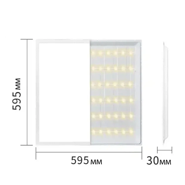 Светодиодная панель Армстронг (Armstrong) ULM 60x60 см 36 Вт 5000К дневной свет - изображение 5