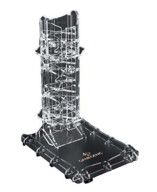 Аксесуар для ігор у кості Gamegenic Підставка Crystal Twister Premium Dice Tower (4251715410387) - зображення 1