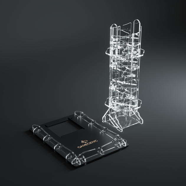 Akcesoria do gier w kości Gamegenic Podstawka Crystal Twister Premium Dice Tower (4251715410387) - obraz 3