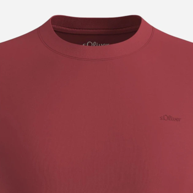 Koszulka męska bawełniana s.Oliver 10.3.16.12.130.2166102-3556 5XL Czerwona (4099977024689) - obraz 4